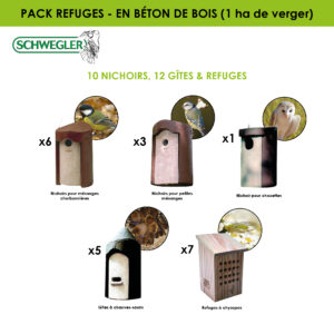 Pack Refuges en béton de bois