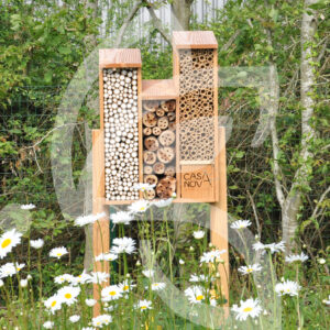 Hôtel à insectes pollinisateurs